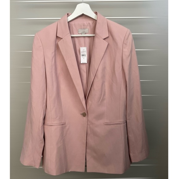 LOFT Women's Pink Blazer Suit Jacket - Picture 13 of 15